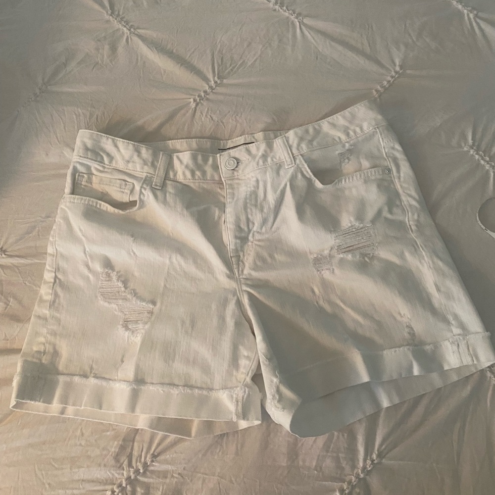 Tommy Hilfiger white denim shorts